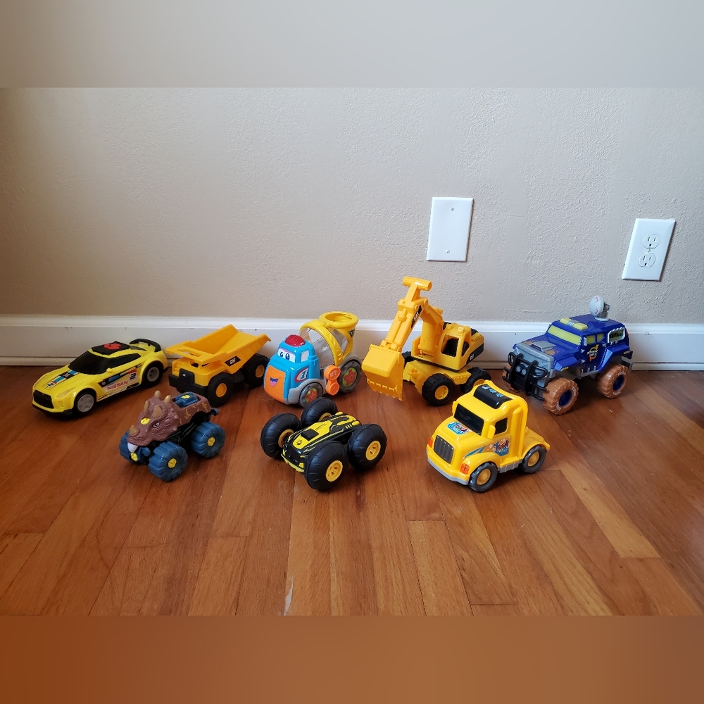 kid's toys • musical car truck crane jeep • bundle of 8